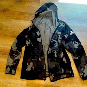 Adidas hooded fleece sweatshirt.